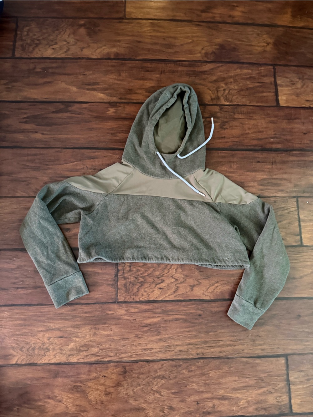 Gymshark Olive Green Hoodie with Drawstring